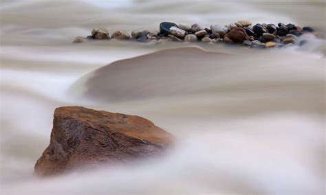 Landscape Water Over Rock Slow Shutter Blur Zion John Greengo