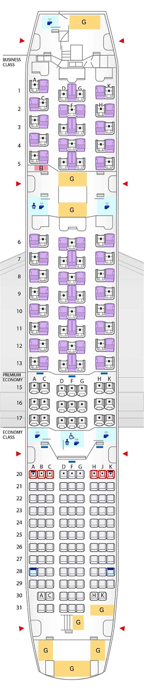 Boeing 787 9 Dreamliner Seat Map