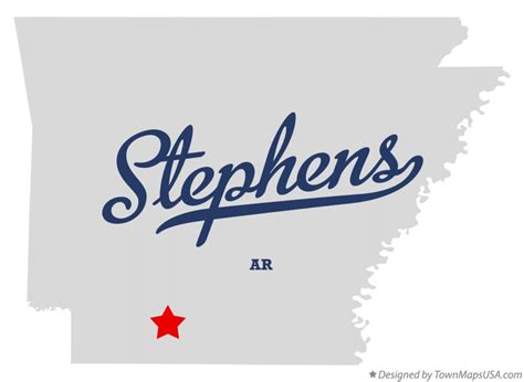 Map Of Stephens Ar Arkansas