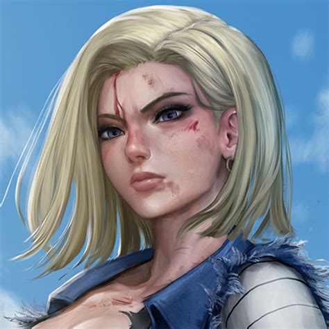 Android 18 By Mirco Cabbia On Artstation Freelance Artist Freelance Illustrator Android 18