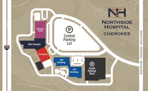 Northside Forsyth Hospital Campus Map
