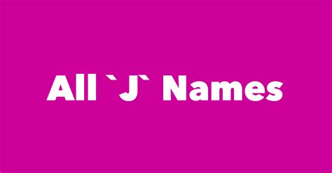 Navigate the list of names starting with bam. Last Names (Surnames) Starting with J