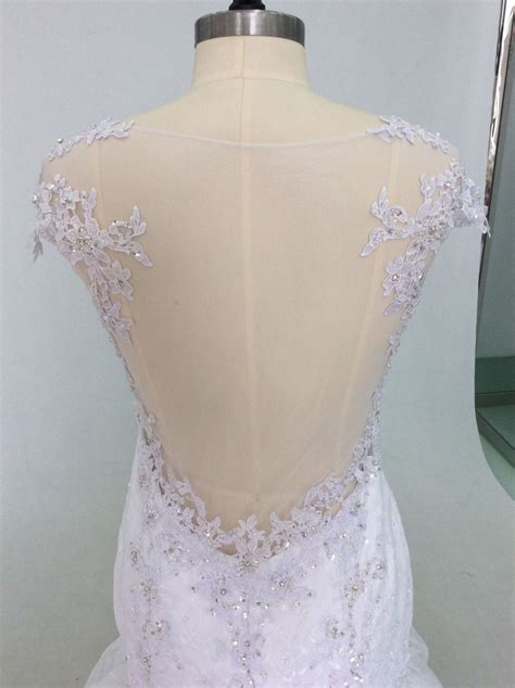 Beaded Cap Sleeve Soft Lace Bridal Dress From Darius Cordell