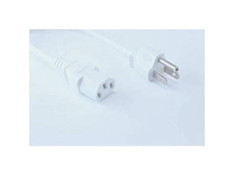 Ul Listed Omnihil White 8 Feet Long Ac Power Cord Compatible With Cambridge Audio One