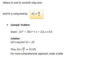 Richardsons Extrapolation Numerical Methods