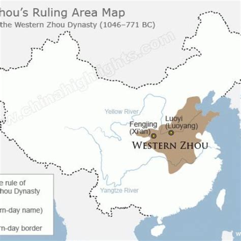 Zhou Dynasty Map