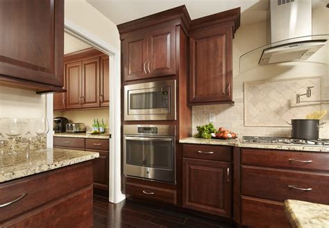 If stain is what you want, consider real wood for your doors. Wood Stained Cabinet Finishing Process