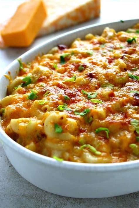 Queso Mac And Cheese With Bacon Recipe Crunchy Creamy Sweet