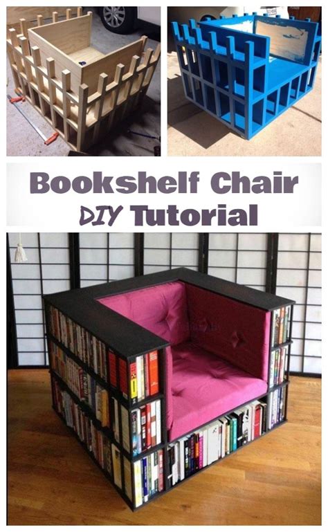 Diy Bookshelf Chair For Book Worms Bookshelf Chair Diy Bookcase Diy
