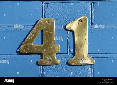 Number Forty One 41 Stock Photo Alamy