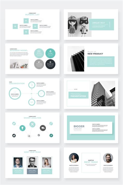 Modern Business Plan Powerpoint Template Editable Power Point Etsy