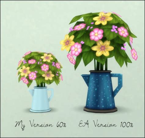 Cano Flowers Resized At Martines Simblr Sims 4 Updates