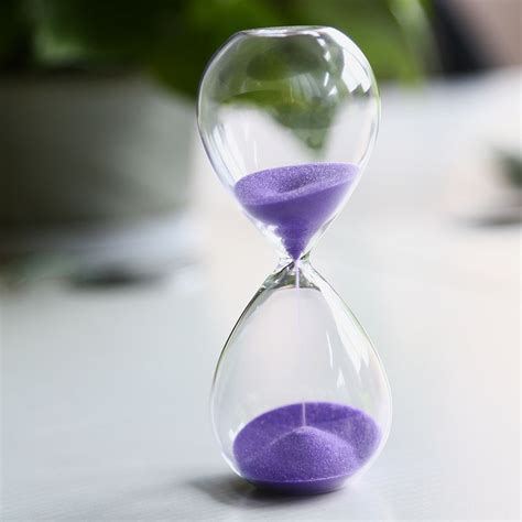 Large Fashion Colorful Sand Glass Sandglass Hourglass Timer Clear