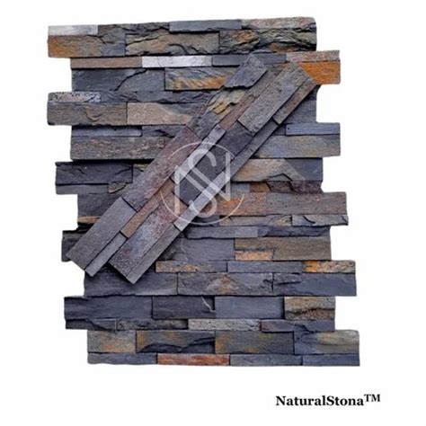 Carbon Black Slate Wall Panel At Rs 140sq Ft स्टोन वॉल पैनल In Ateli