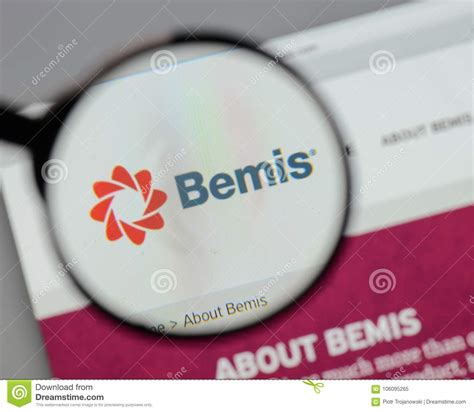 Milan Italy August 10 2017 Bemis Logo On The Website Homep