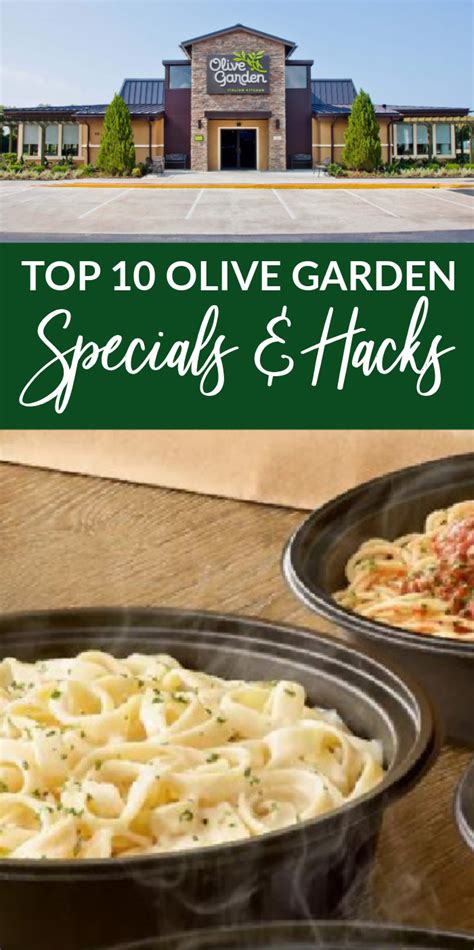 Olive Garden Menu Specials