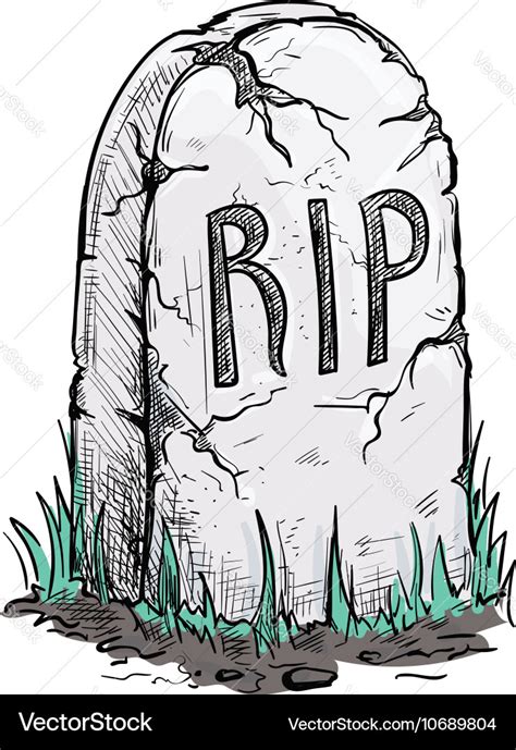 Grave Drawing Realistic ~ How To Draw A Tombstone Real Easy Elecrisric