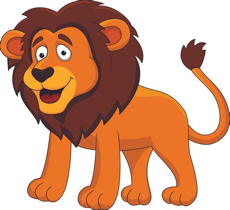 Big Lion Lions King Of The Jungle Zoo Safari Animals Cartoon Design 199