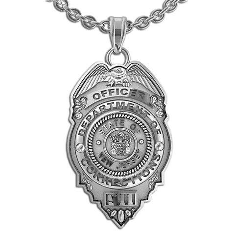 Personalized New Jersey Corrections Officer Badge With Your Number