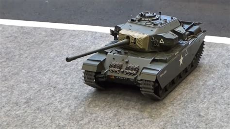 Demonstration Video Of Tamiya 116 Rc British Battle Tank Centurion Mk