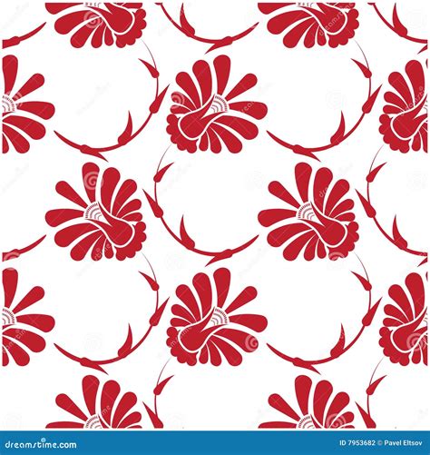 Seamless Flower Patten Stock Vector Illustration Of Spring 7953682