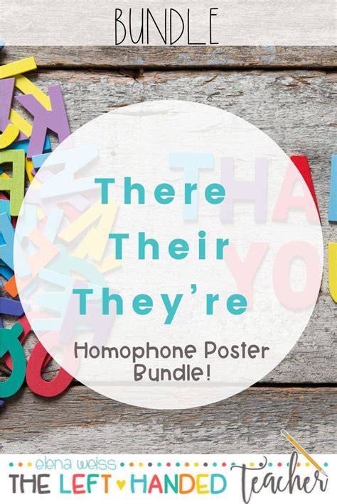 Homophone Posters Elementary Lesson Plans Poetry Comprehension