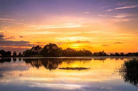 Free Photo Abendstimmung Sunset Sky Water Reflection Lake Max Pixel