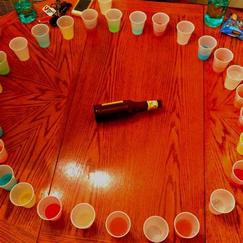 Spin The Bottle Whatever Shot It Lands On You Have To Take It Drinking Games Spin The