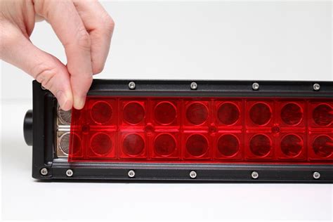 Two 2 X 4 Red Universal Led Lamp Film Covers