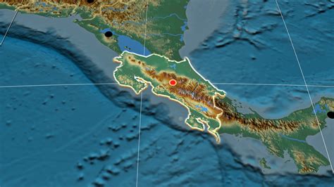 Mapa Fisico Costa Rica