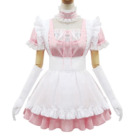Japanese Sweet Lace Ruffle Apron Maid Dress Sd00362 Syndrome Cute