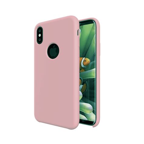 Apple Iphone X Case Silicone Finish Pc Backcover Shock Absorbing