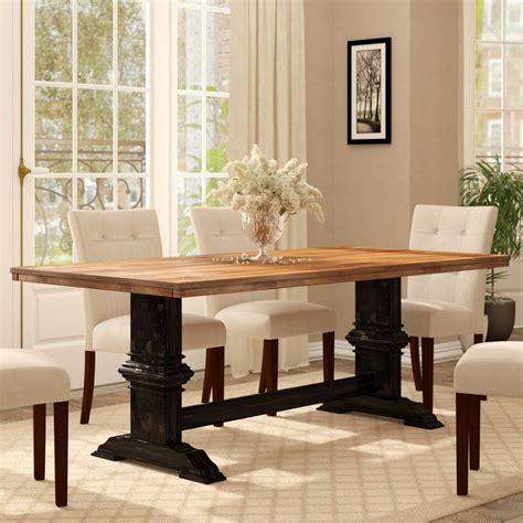 Solid wood dining room table canada. Fortville Dining Table (With images) | Solid wood dining ...