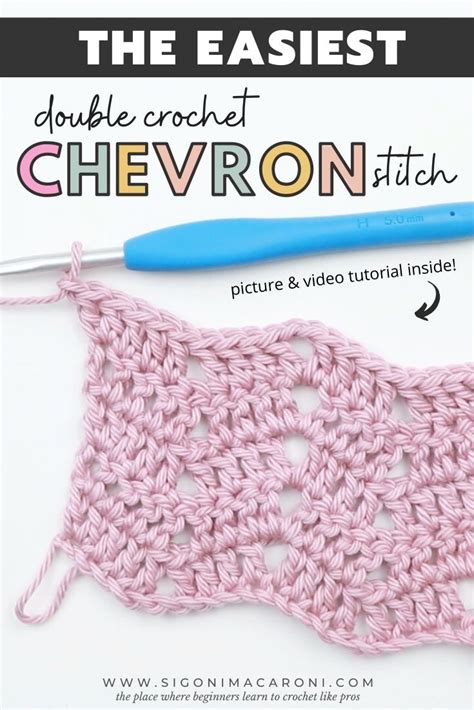 Cool Crochet Stitches How To Crochet An Easy Double Crochet Chevron