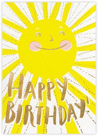 Send a virtual birthday card. Birthday - online at Paperless Post (With images) | Happy birthday sunshine