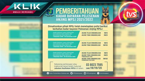Cara renew lesen memandu secara online melalui myeg. MPSJ tetap kadar bayaran Pelesenan Anjing 2021/2022 ...