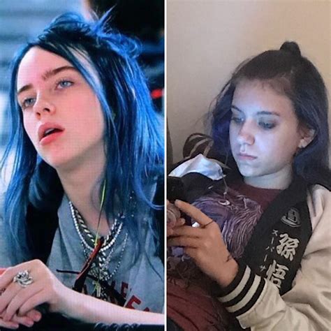 Снискала известность в 2016 году благодаря публикации дебютного сингла «ocean eyes» на soundcloud. My niece's doppelgänger is Billie Eilish....blue hair and ...