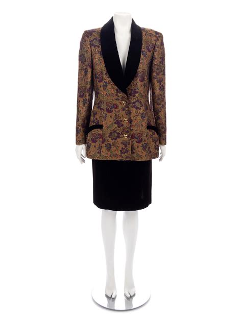 Emanuel Ungaro Jacket And Skirt Suit 1980 90s