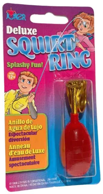Deluxe Squirting Ring Joke Prank Gag T Squirts Spray Shoots Water Toy Funny 6 73 Picclick