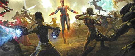 Avengers Endgame Final Battle Concept Art Reveals Hulk Vs Thanos The