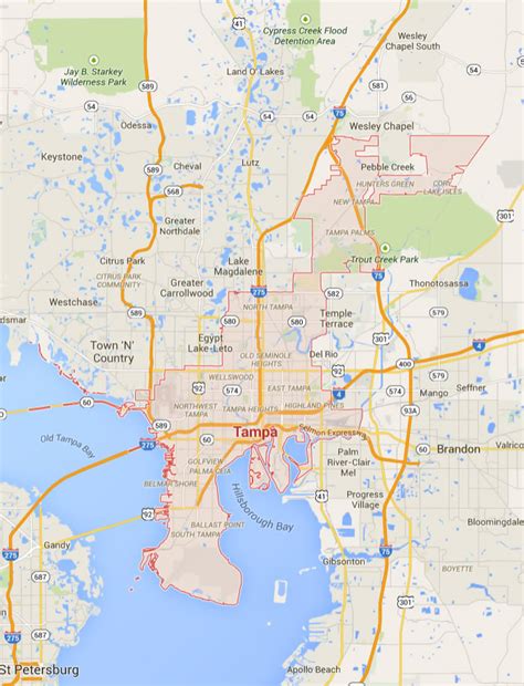 Tampa Florida Map