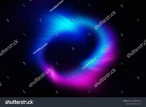 Abstract Circular Space Background Blue Purple Stock Illustration