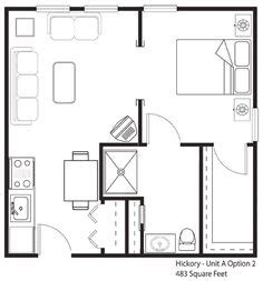 Cmu blocks vinyl siding for the. 26 Best 400 sq ft floorplan images | How to plan, Floor plans, Apartment floor plans
