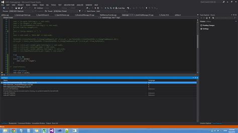 C Visual Studio Debugging With Call Stack Stack Overflow