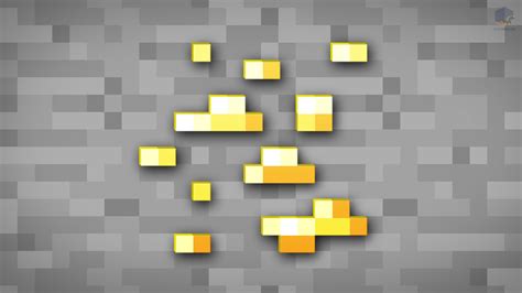 Minecraft Shaded Gold Ore Wallpaper By Chrisl21 On Deviantart