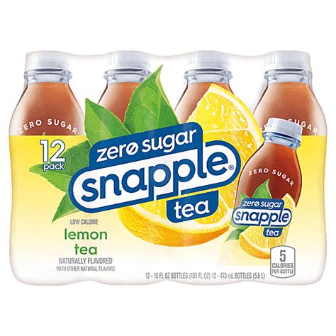 Snapple Diet Lemon Tea 12 Pack Soft Drinks Foodtown