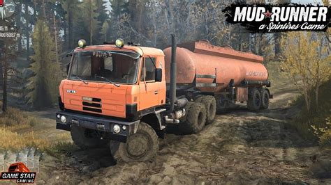 Spintires Mudrunner Tatra 815 Diesel Load Delivery Youtube