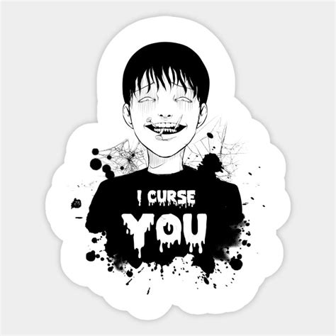 Curse Junji Ito Sticker Teepublic