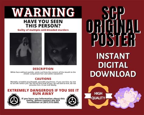 Creepypasta Scp Warning Have You Seen This Jeff The Killer Etsy