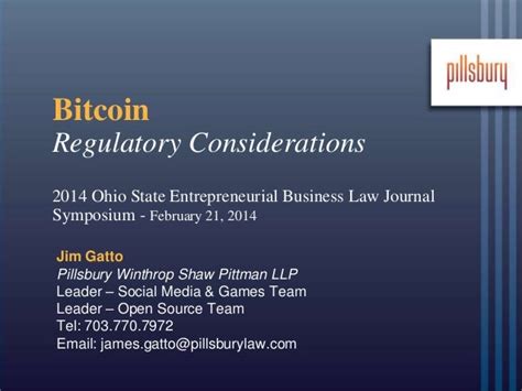 Bitcoin Regulatory Issues